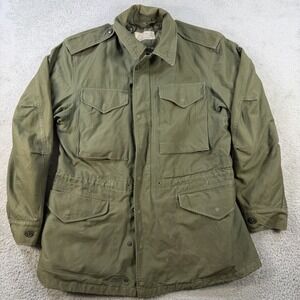 Vintage US Army M-1951 Field Jacket Mens Small Regular Olive Green 107 Military